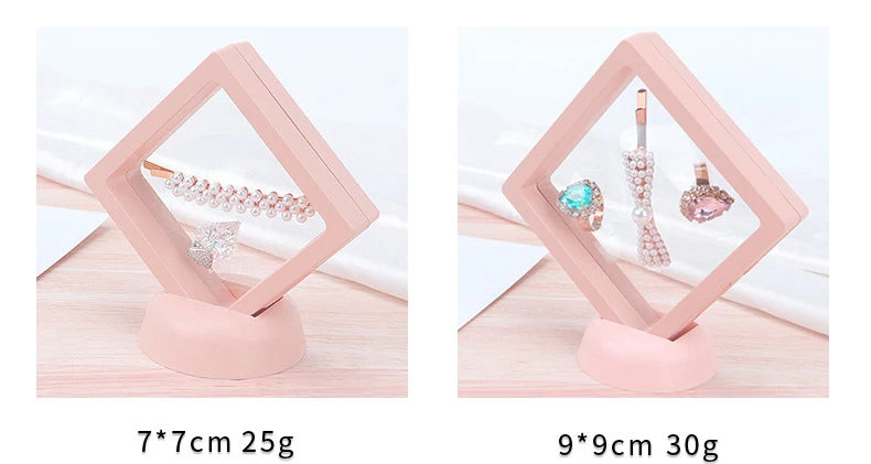 Jewelry Organizer Ring Bracelet Holder 10Pcs/lot Jewelry Display Suspend Stand Beads Diamond Storage Box Anti-Oxidation Pe Film