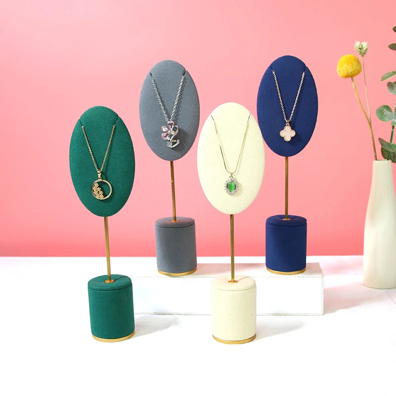 Rings Earring Necklace Display Stand Cylindrical Jewelry Storage Rack Necklace Organizer Jewelry Store Counter Display Props