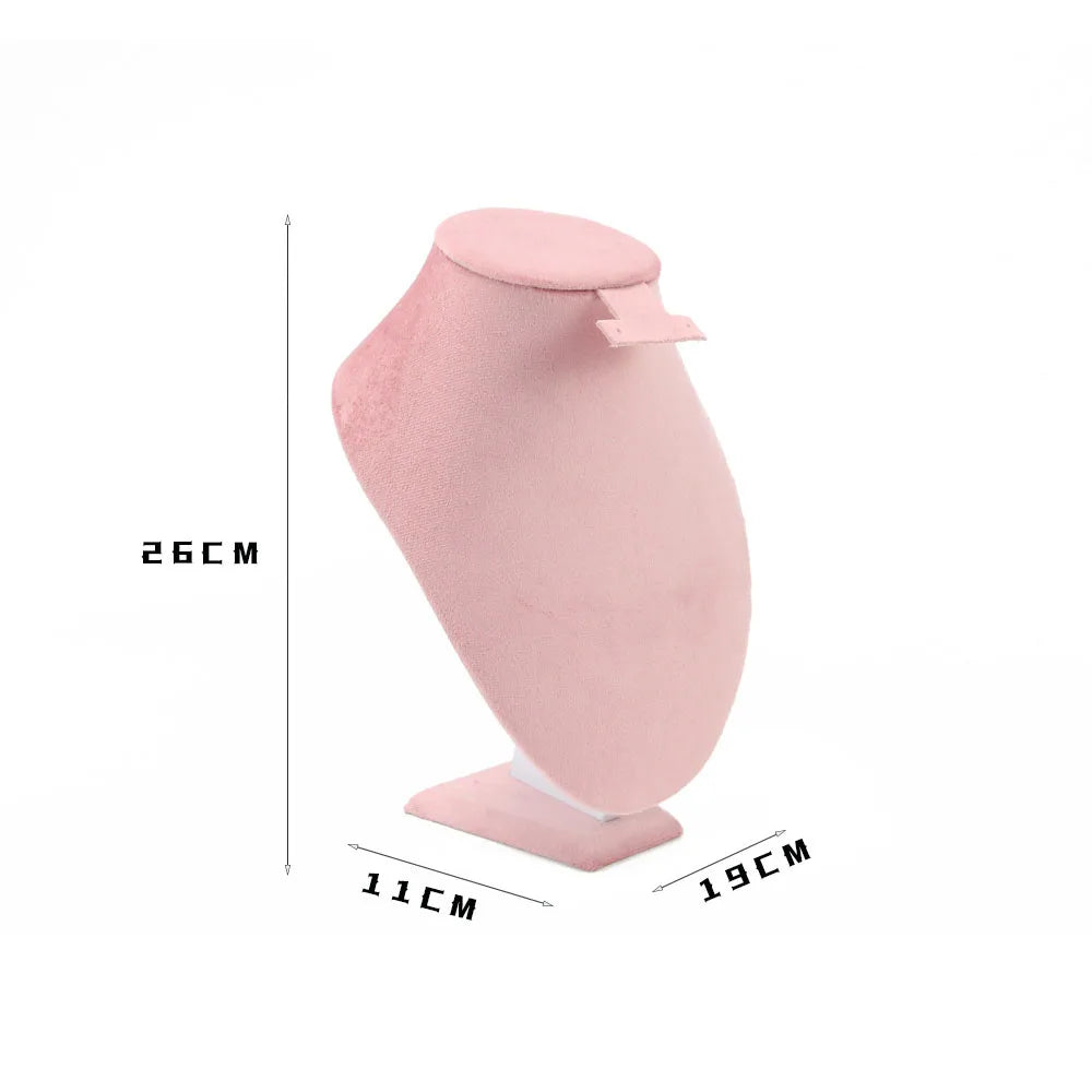 Jewelry Organizer Earring Necklace Display Stand Quality Pink Velvet Ring Tray Pendant Storage Plate Watch Bracelet Holder