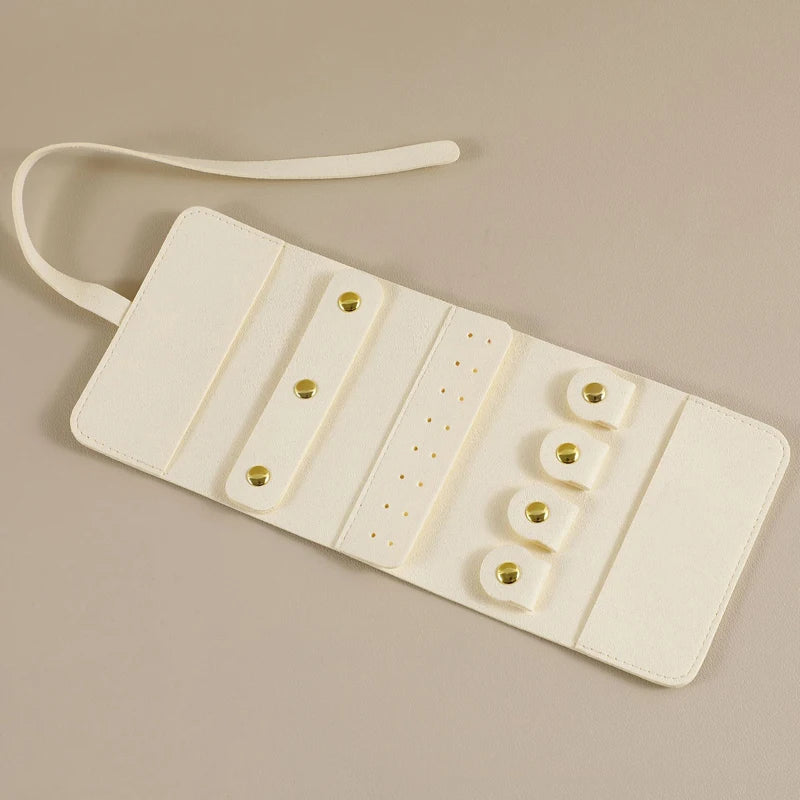 Exhibition Travel Portable Jewelry Storage Bag Microfiber Ring Earrings Display Collection Bag