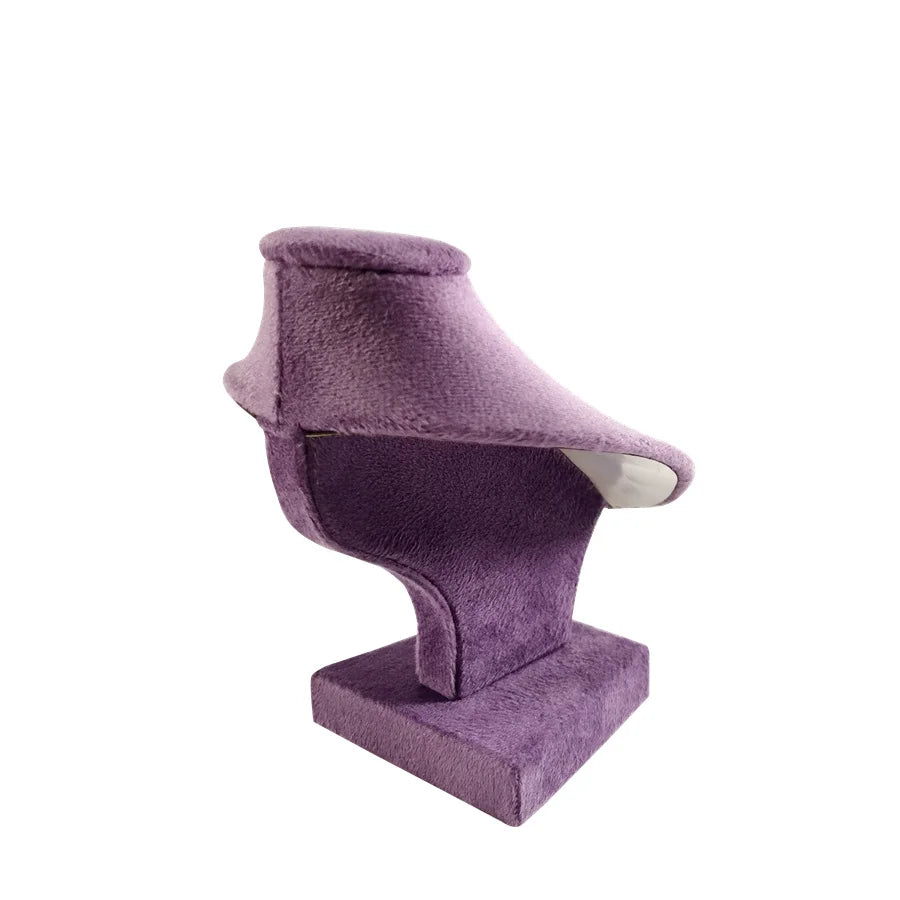 Mini Jewelry Display Stand Necklace Organizer High Quality Velvet Jewelry Rack Small Necklace Display Portrait Mannequin