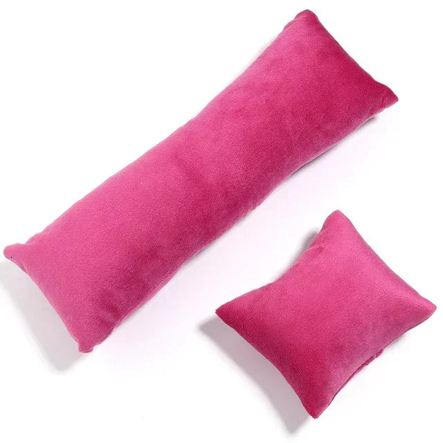 1 Set Colorful Velvet Jewelry Exhibitor Pillow Stand Bracelet Watch Bangle Organizer Cushion Photography Prop Show Holder