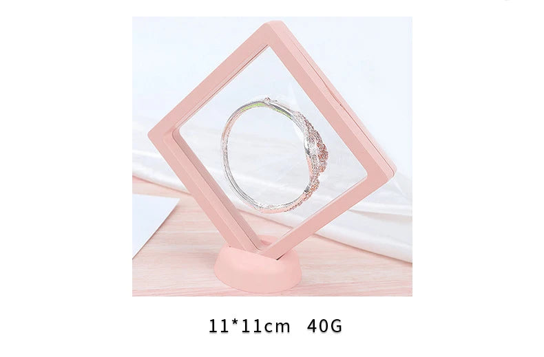 Jewelry Organizer Ring Bracelet Holder 10Pcs/lot Jewelry Display Suspend Stand Beads Diamond Storage Box Anti-Oxidation Pe Film
