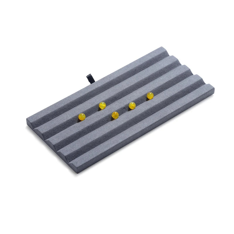 Circular Groove Diamond Display Box High Quality Jewelry Gem Storage Case Gemstone Organizer for International Jewelry Exhibitor