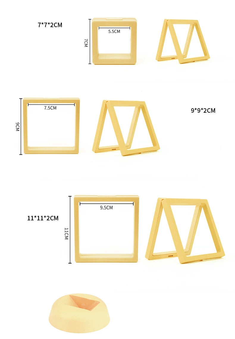 Jewelry Organizer Ring Bracelet Holder 10Pcs/lot Jewelry Display Suspend Stand Beads Diamond Storage Box Anti-Oxidation Pe Film