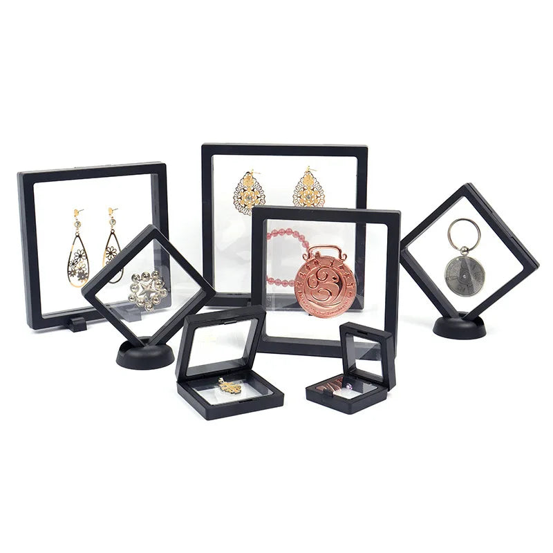 Jewelry Organizer Ring Bracelet Holder 10Pcs/lot Jewelry Display Suspend Stand Beads Diamond Storage Box Anti-Oxidation Pe Film