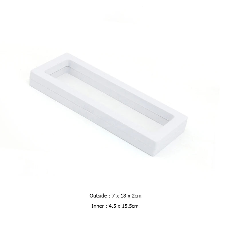 Bracelet Packaging Box 3D Pe Film Gemstone Membrane Display Holder Earring Ring Storage Case Jewelry Stand Floating Frame