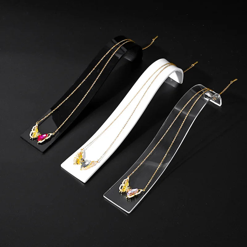 Acrylic Necklace Organizer Stand Bracelet Chain Display Holder for Jewellry Exhibitor Watch Jewellery Counter Accessories
