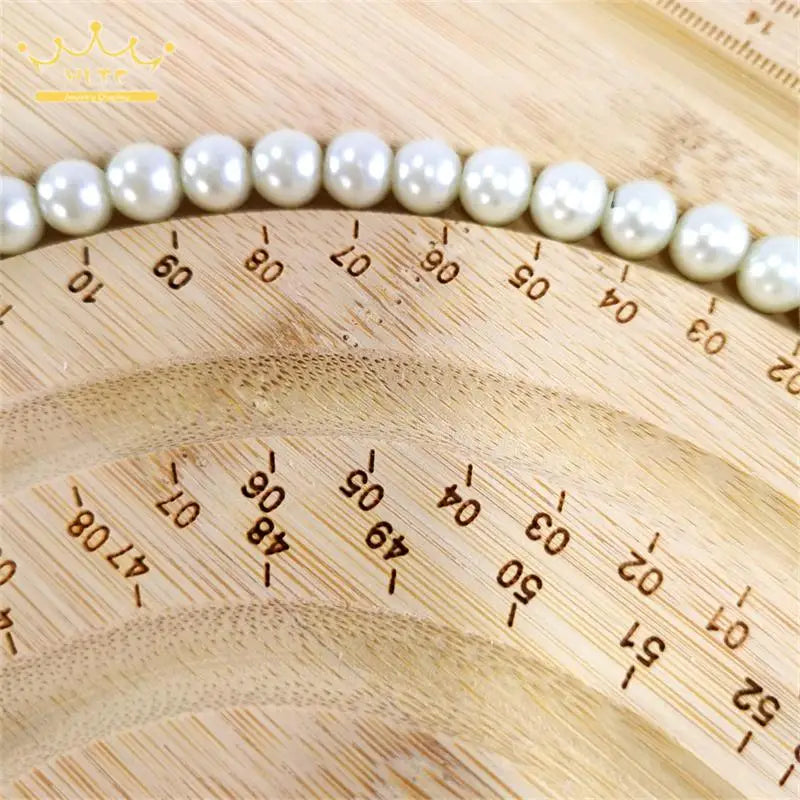 Bracelet Necklace Design Tray Bamboo Diy Tool Pearl Beaded Decorative Board Household Diy Accessory Tools for Handmade Crafts