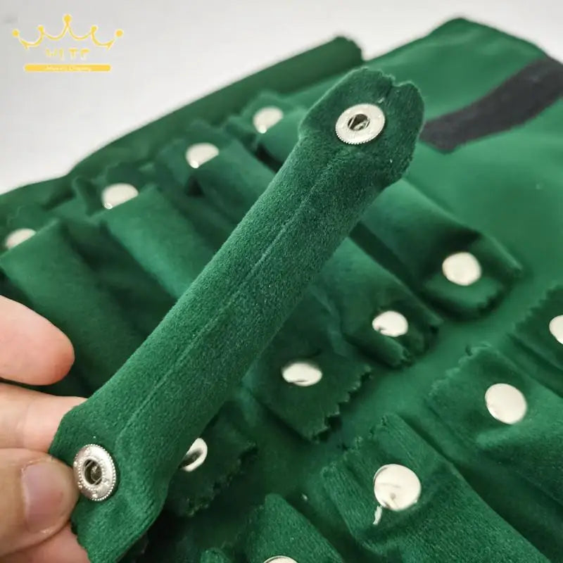 Dark Green Jewelry Velvet Bag Exhibitor Set Jewelry Storage Case Wrist Watch Necklace Display Holder Rings Pendants Packaging