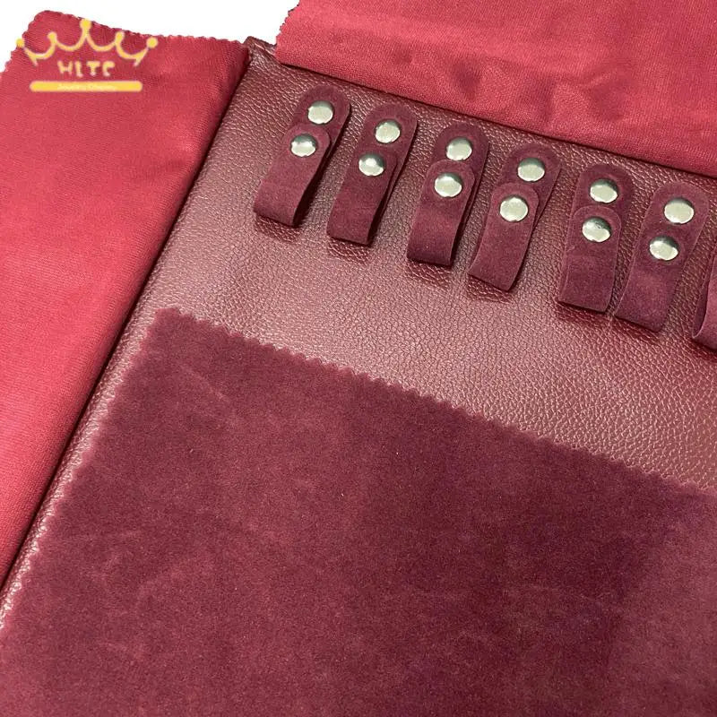 Wine Red Jewelry Organizer Pu Leather Roll Bag Necklace Bracelet Holder Travel Jewellery Bags Portable Jewelry Display Pouch