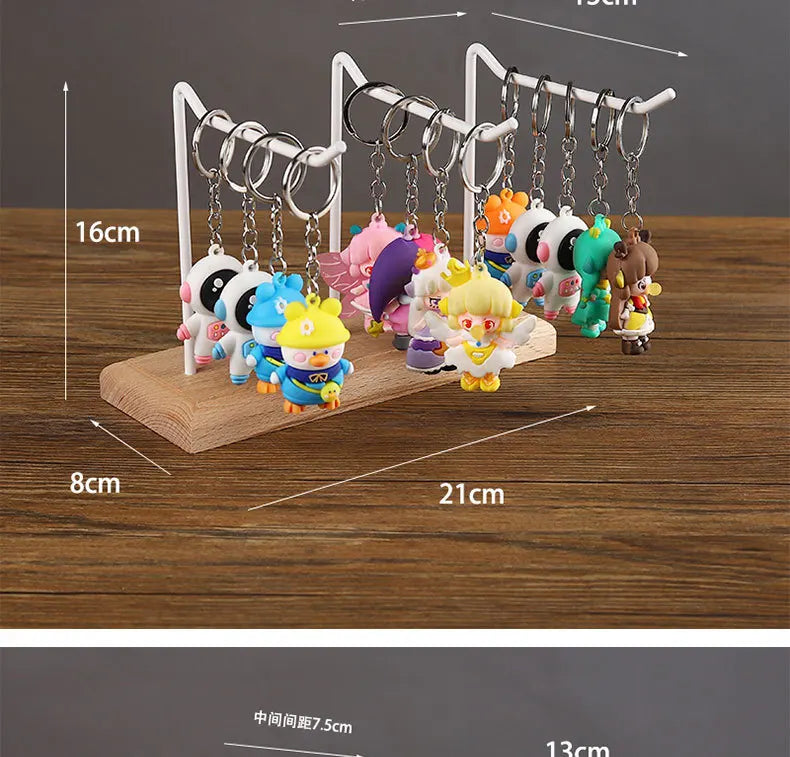 Bracelet Earring Display Holder with Wood Base Earrings Cardboard Storage Rack Jewelry Organizer Key Chain Bracelet Fram