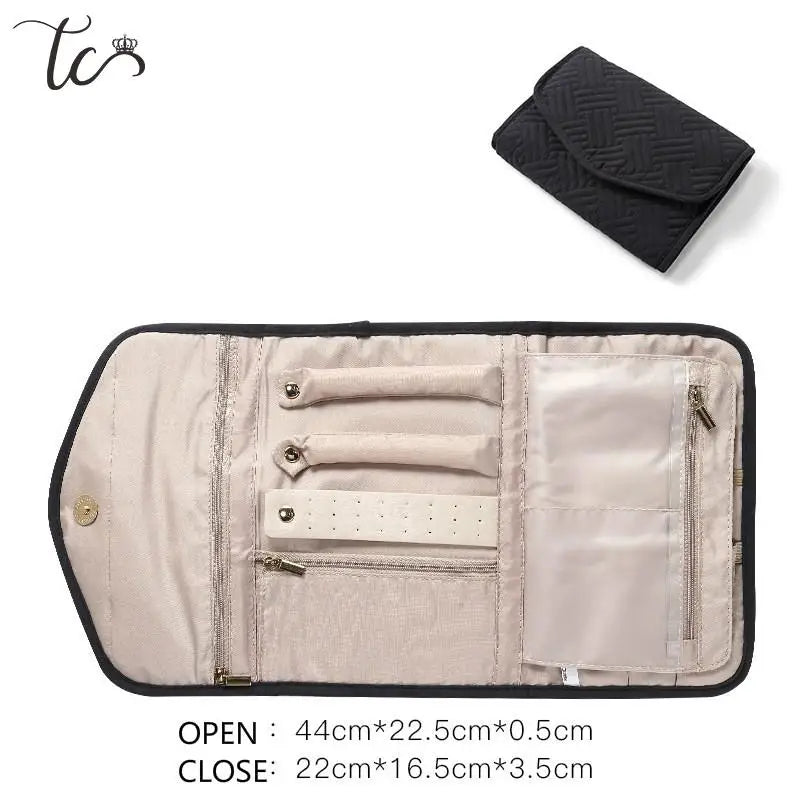 Jewelry Organizer Portable Travel Soft Case Large Capacity Accessories Organize Jewelry Bags and Packaging