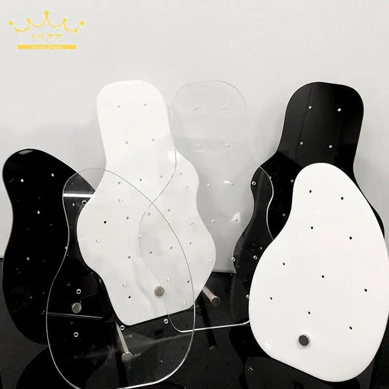 Creative Acrylic Earrings Display Board Jewelry Ear Jewelry Plexiglass Special-Shaped Belt Support Display Board