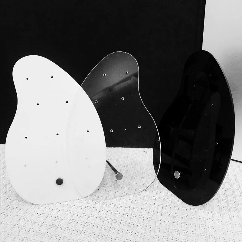 Creative Acrylic Earrings Display Board Jewelry Ear Jewelry Plexiglass Special-Shaped Belt Support Display Board