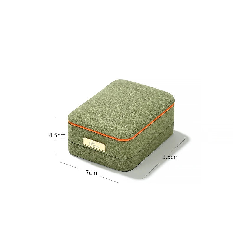 New High-End Dark Green Jewelry Packaging Box Necklace Earrings Storage Holder Wedding Party Ring Gift Boxes