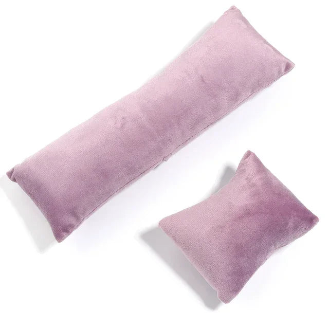 1 Set Colorful Velvet Jewelry Exhibitor Pillow Stand Bracelet Watch Bangle Organizer Cushion Photography Prop Show Holder