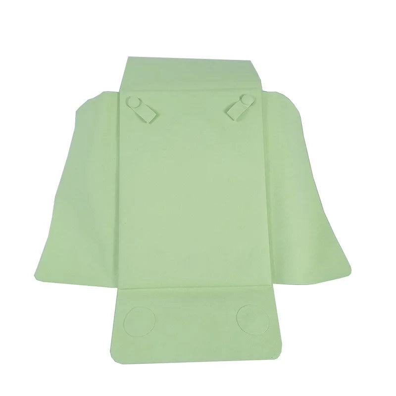 Microfiber Jewelry Display Pouch Pearl Neckalce Organizer Chain Storage Bag for Exhibition Green Blue Brown Available