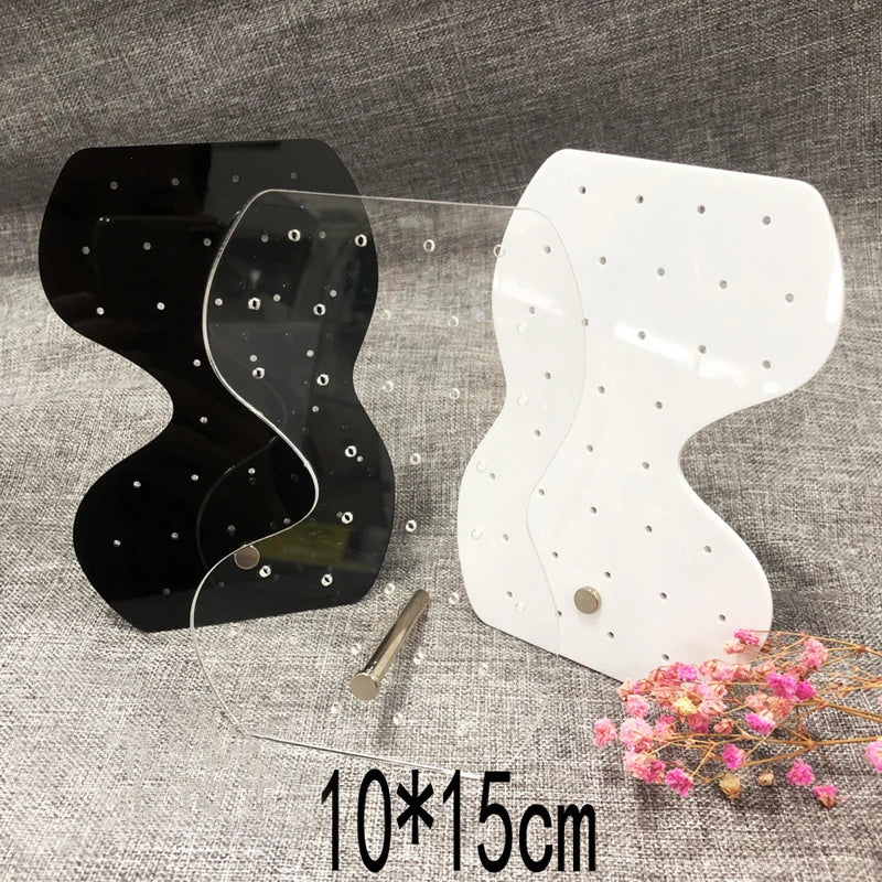 Creative Acrylic Earrings Display Board Jewelry Ear Jewelry Plexiglass Special-Shaped Belt Support Display Board