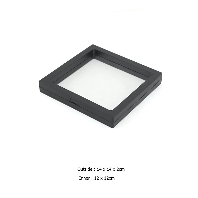 Bracelet Packaging Box 3D Pe Film Gemstone Membrane Display Holder Earring Ring Storage Case Jewelry Stand Floating Frame