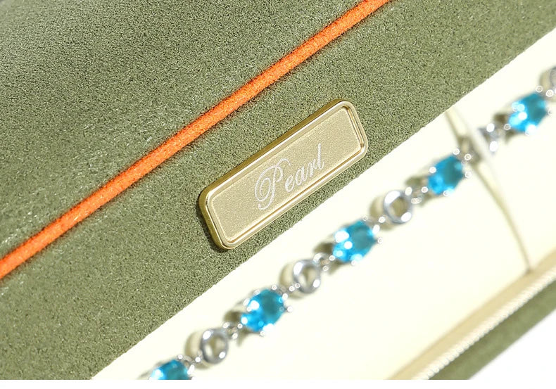 New High-End Dark Green Jewelry Packaging Box Necklace Earrings Storage Holder Wedding Party Ring Gift Boxes