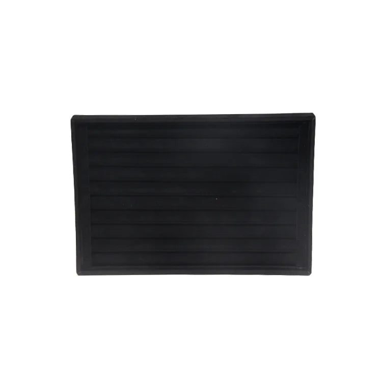 Black Velvet Ring Necklace Display Tray Earring Jade Pendant Storage Plate Large Size Rings Jewelry Organizer Box 35*24Cm