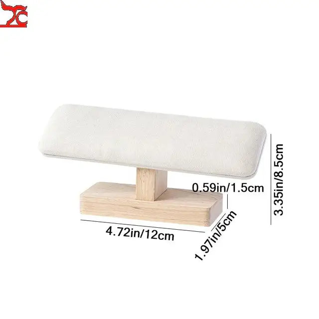Jewelry Bracelet Display Stand Vertical T Bar Tower Organizer for Hair Band Wood Home Organization Scrunchies Desktop Showcase