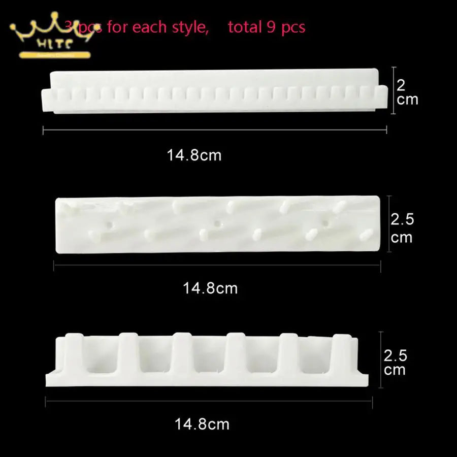 Jewelry Hooks 9 Pieces/set Combination Plastics Sticky Hooks Earrings Necklace Storage Rack Cheap Jewelry Organizer