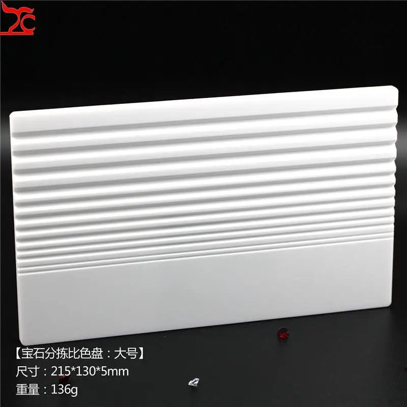 Diamond Bare Stone Gemstone Grading V-Groove Color Treasure Display Panel Viewing Board Naked Diamond Size Compariso Stone Panel