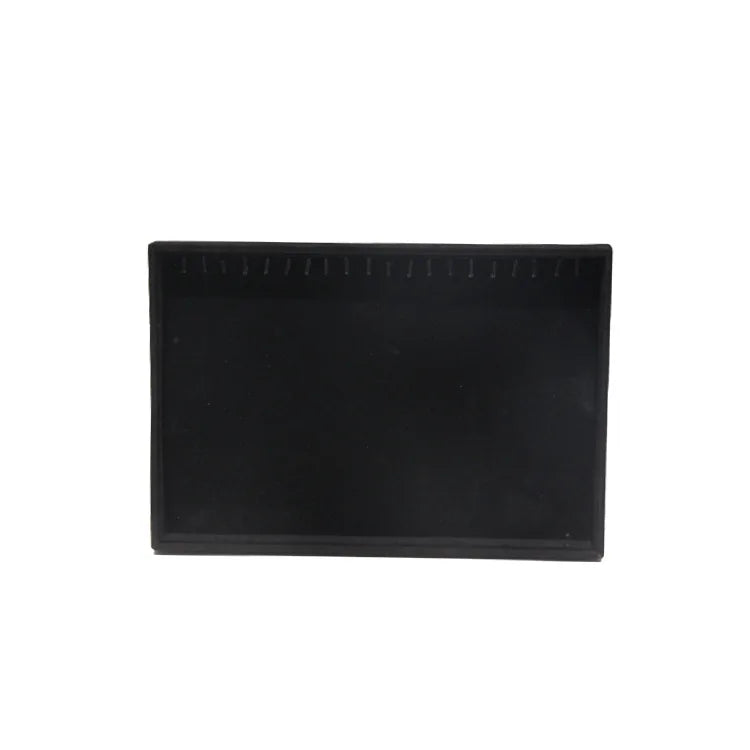 Black Velvet Ring Necklace Display Tray Earring Jade Pendant Storage Plate Large Size Rings Jewelry Organizer Box 35*24Cm