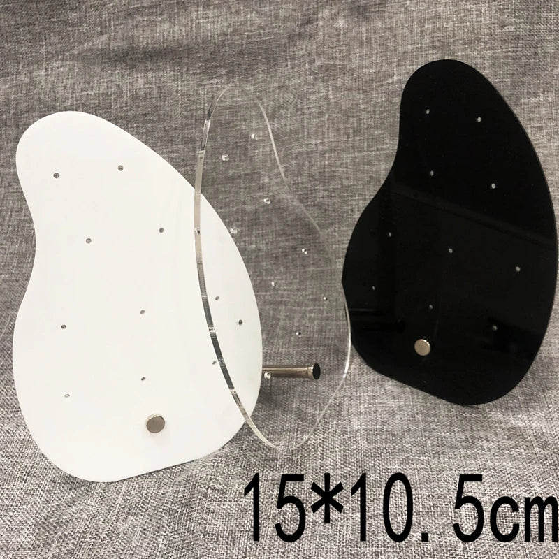 Creative Acrylic Earrings Display Board Jewelry Ear Jewelry Plexiglass Special-Shaped Belt Support Display Board