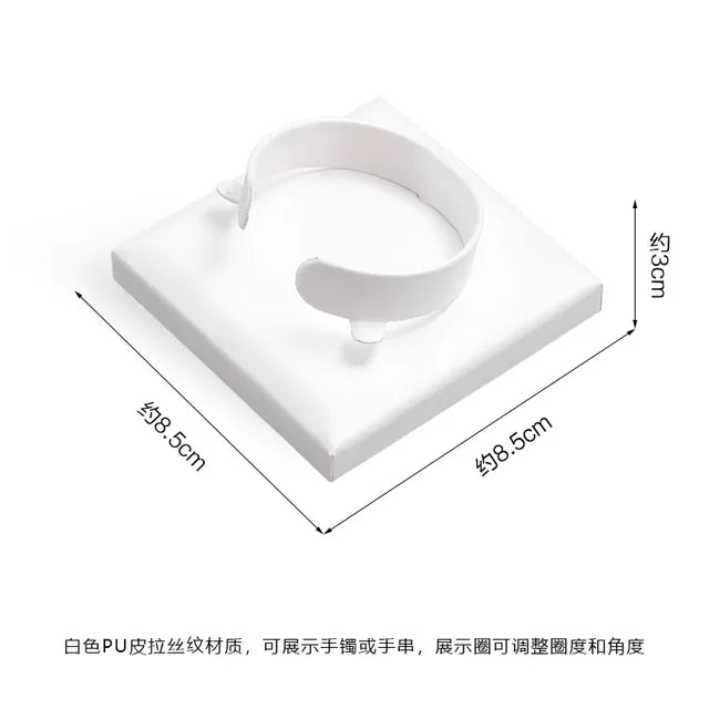 Pure WhiteJewelry Exhibitor Props Bracelet Earring Frame Wiredrawing Table Jewelry Tray Necklace Earring Ring Jewelry Display