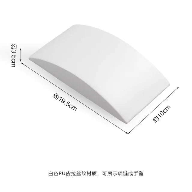 Pure WhiteJewelry Exhibitor Props Bracelet Earring Frame Wiredrawing Table Jewelry Tray Necklace Earring Ring Jewelry Display
