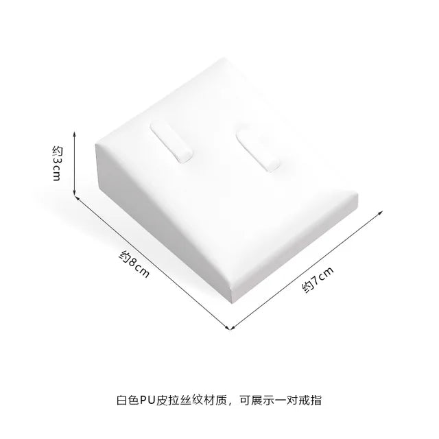 Pure WhiteJewelry Exhibitor Props Bracelet Earring Frame Wiredrawing Table Jewelry Tray Necklace Earring Ring Jewelry Display