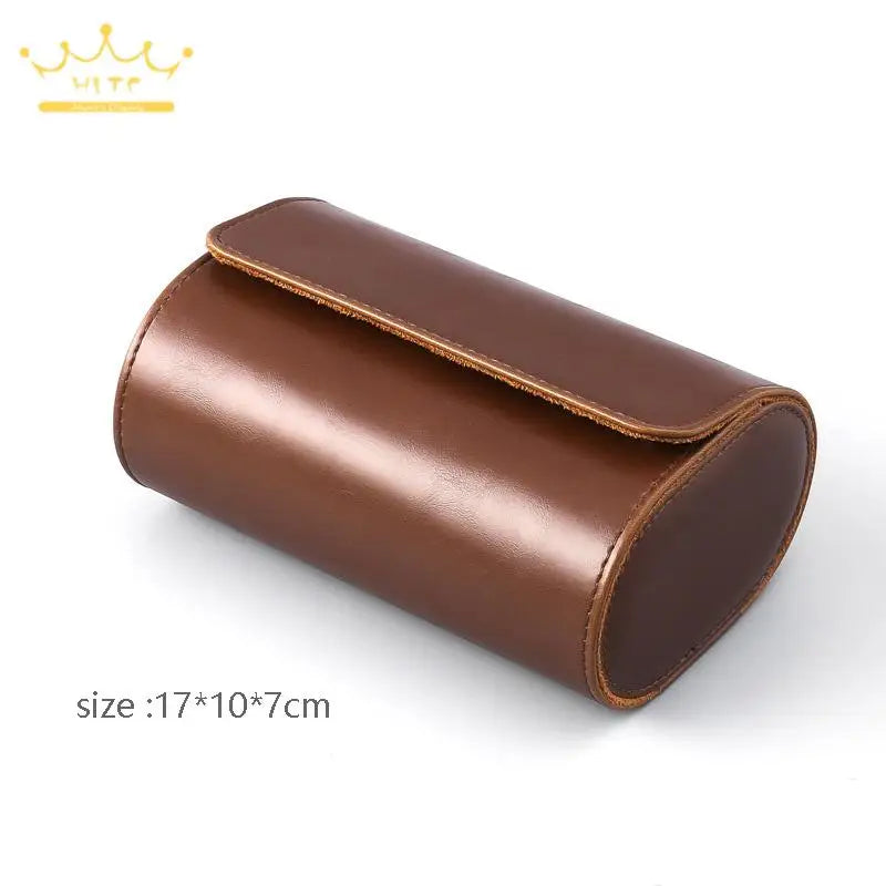 Watch Organizer Pouch High Grade Leather Watch Roll Men's and Women Wristwatch Storage Holder 1/2/3 Slots Available