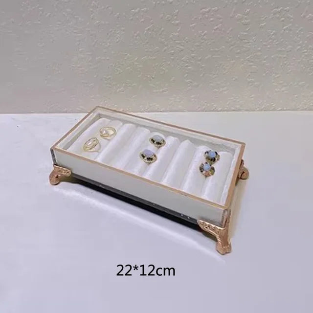 Jewelry Store Window Jewelry Display Case Fashion White Flannelette Head Jewelry Display Rack Ring Necklace Display Rack