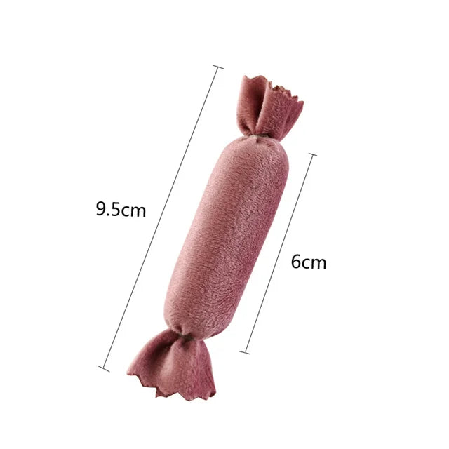 Cute Candy Shaped Ring Stick Ring Organizer Small Velvet Ring Tray 11*11Cm Earring Necklace Storage Holder