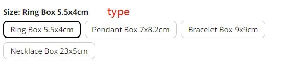1pcs Jewelry Packaging Necklace Packaging Organizer Ring Box Bulk Gift Box Earring Holder Gift Box Necklace Organizer