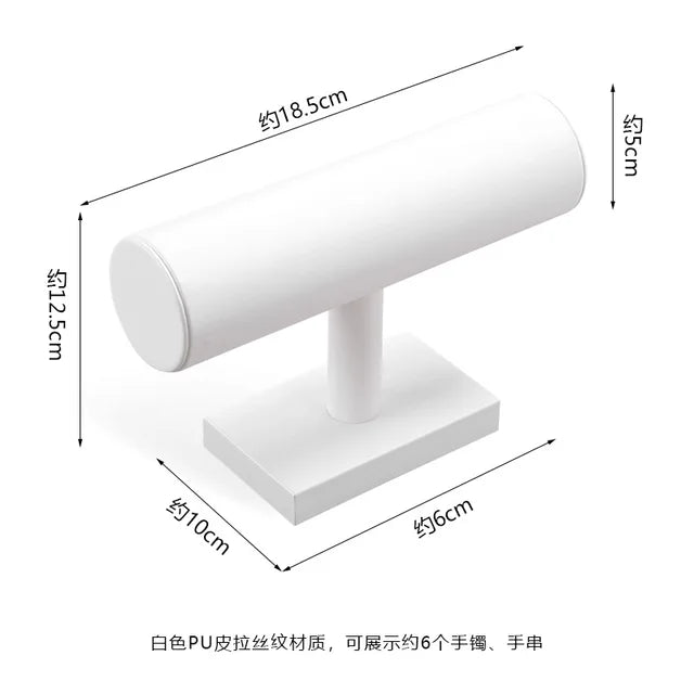 Pure WhiteJewelry Exhibitor Props Bracelet Earring Frame Wiredrawing Table Jewelry Tray Necklace Earring Ring Jewelry Display