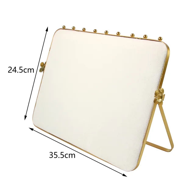 Creative Combination with Jewelry Display Case Metal Beige Suede Rack Ring Necklace Bracelet Pendant Shooting Counter Props