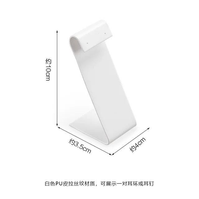 Pure WhiteJewelry Exhibitor Props Bracelet Earring Frame Wiredrawing Table Jewelry Tray Necklace Earring Ring Jewelry Display