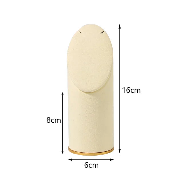 Creative Combination with Jewelry Display Case Metal Beige Suede Rack Ring Necklace Bracelet Pendant Shooting Counter Props