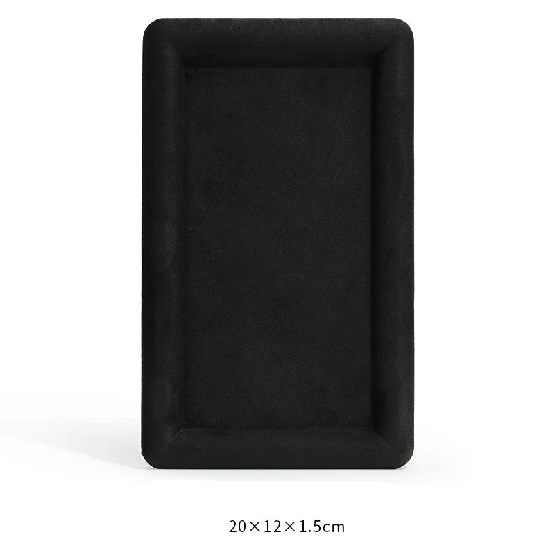 Diamond Velvet Jewelry Display Tray Ring Ear Studs Storage Tray Necklace Bracelet Pendant Storage Display Tray