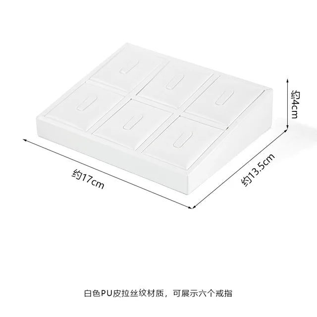 Pure WhiteJewelry Exhibitor Props Bracelet Earring Frame Wiredrawing Table Jewelry Tray Necklace Earring Ring Jewelry Display