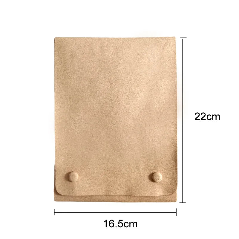 Microfiber Jewelry Display Pouch Pearl Neckalce Organizer Chain Storage Bag for Exhibition Green Blue Brown Available