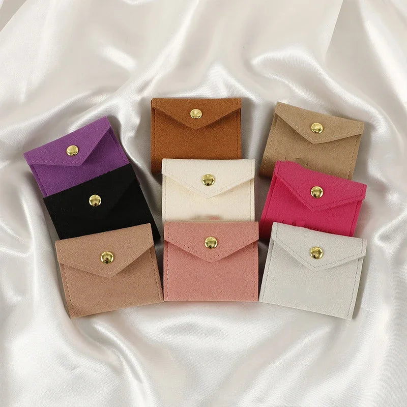 Mini Size Microfiber Jewelry Pouch Ring Earring Organizer Bag Travel Portable Samll Bag Christmas Presents Gift Packaging Supply