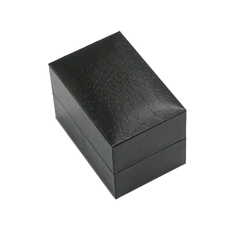 Jewelry Storage Box Crocodile Pattern Filled Leather Paper Flip Watch Packaging Gift Box Bracelet Collection Box