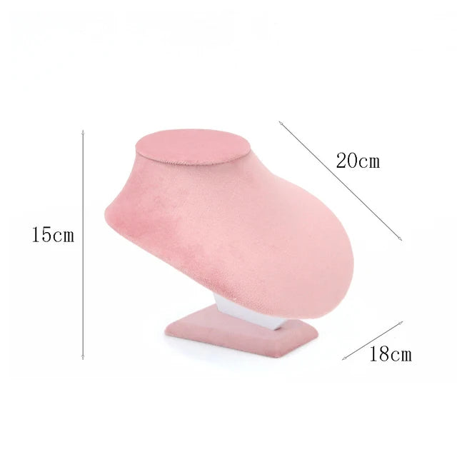 Jewelry Organizer Earring Necklace Display Stand Quality Pink Velvet Ring Tray Pendant Storage Plate Watch Bracelet Holder
