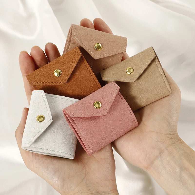Mini Size Microfiber Jewelry Pouch Ring Earring Organizer Bag Travel Portable Samll Bag Christmas Presents Gift Packaging Supply