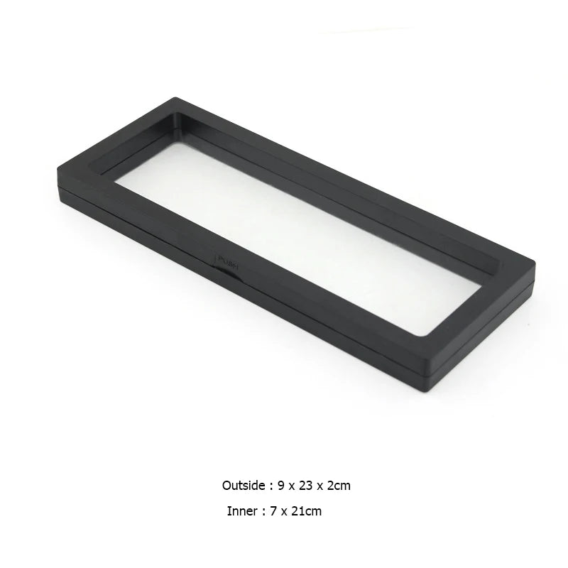 Bracelet Packaging Box 3D Pe Film Gemstone Membrane Display Holder Earring Ring Storage Case Jewelry Stand Floating Frame